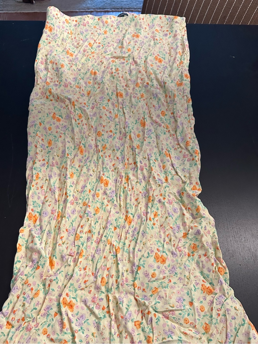 Girls Floral Cream Maxi Skirt with coordinating shirt - Wild Fable